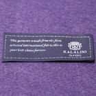 Polyester Yarns Over lock  Custom Woven Clothing Labels Pantone Color