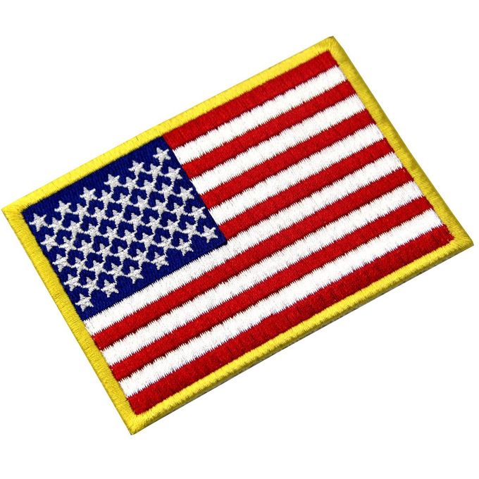 Αμερικανικά μπαλώματα Velcro συνήθειας αμερικανικών σημαιών/Washable τακτικά διακριτικά